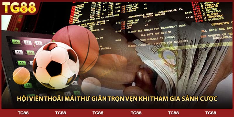 Hội viên thoải mái thư giãn trọn vẹn khi tham gia sảnh cược