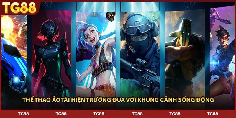 Thể thao ảo tái hiện trường đua với khung cảnh sống động