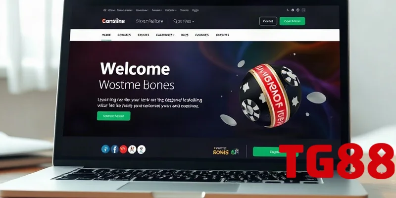 Tổng quan nhà cái TG88 với giao diện website và bonus chào mừng